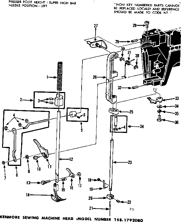 Presser bar assembly