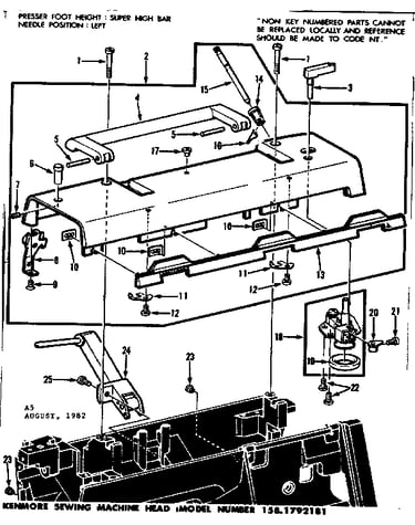 Bobbin winder and top cover