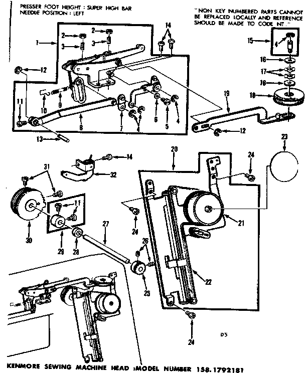Zigzag guide assembly
