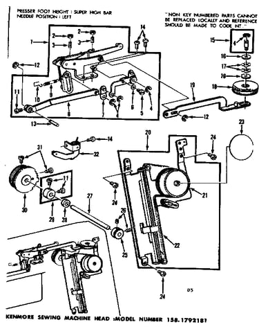 Zigzag guide assembly