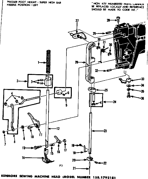 Presser bar assembly