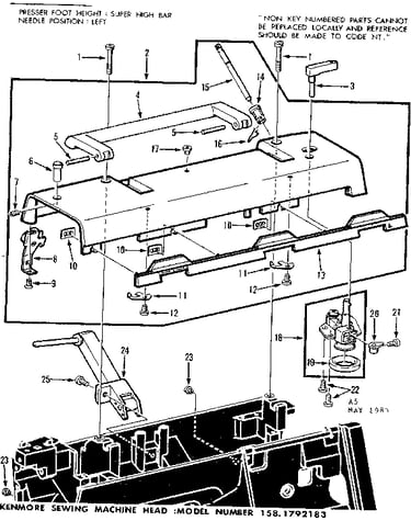 Bobbin winder and top cover