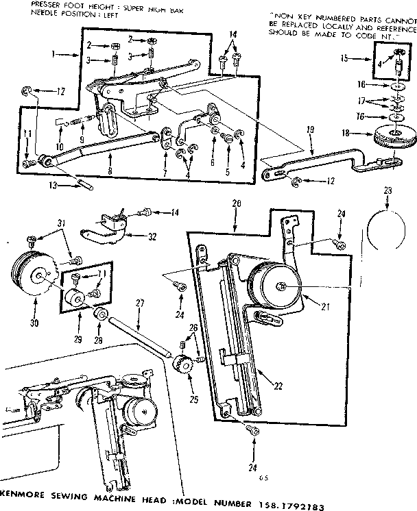 Zigzag guide assembly