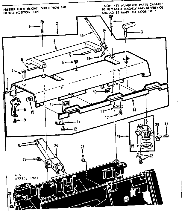 BOBBIN WINDER AND TOP COVER