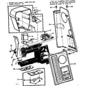 Kenmore 1581792184 control panel and face plates diagram