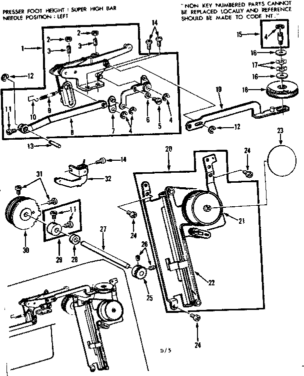 Zigzag guide assembly