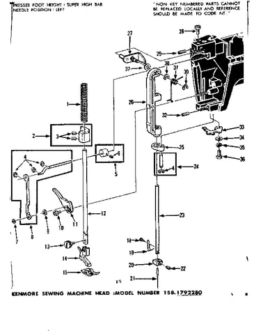 Presser bar assembly