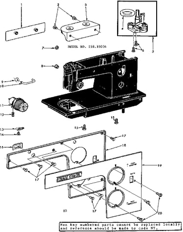 Bobbin winder and face plate