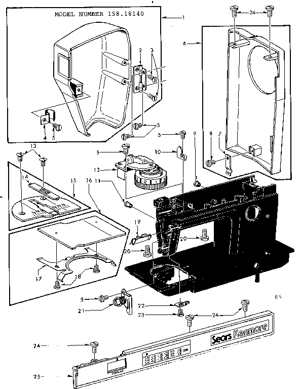 THREAD TENSION AND FACE PLATES