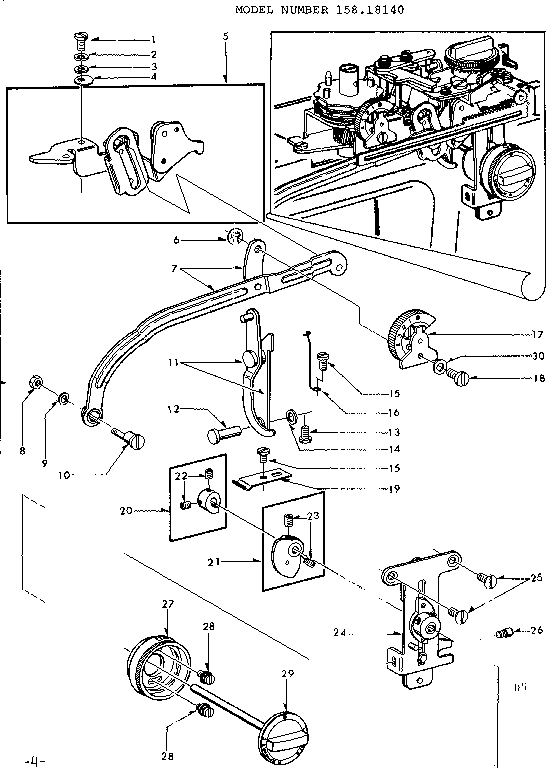 Zigzag guide assembly