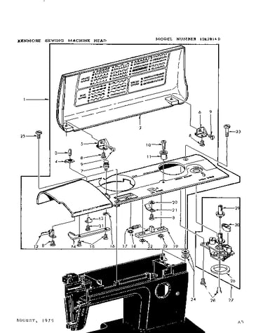 Bobbin winder and top cover