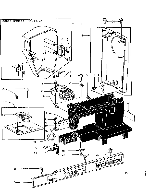 Thread tension and face plates