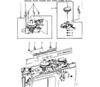 Kenmore 15819141 cam holder and special stitch selector diagram
