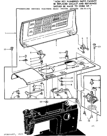 Bobbin winder and top cover