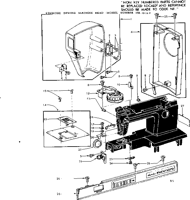 THREAD TENSION AND FACE PALTES