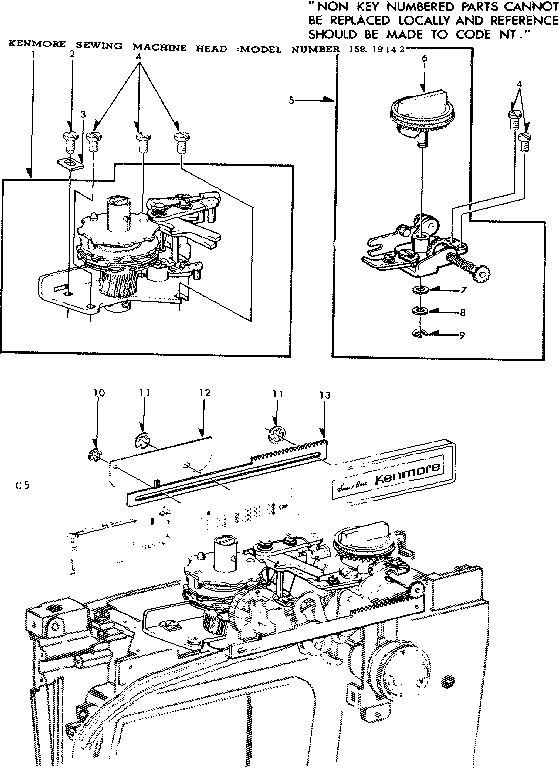 CAM HOLDER BRACKET AND SPECIAL STITCH SELECTOR