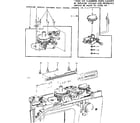 Kenmore 15819142 cam holder bracket and special stitch selector diagram