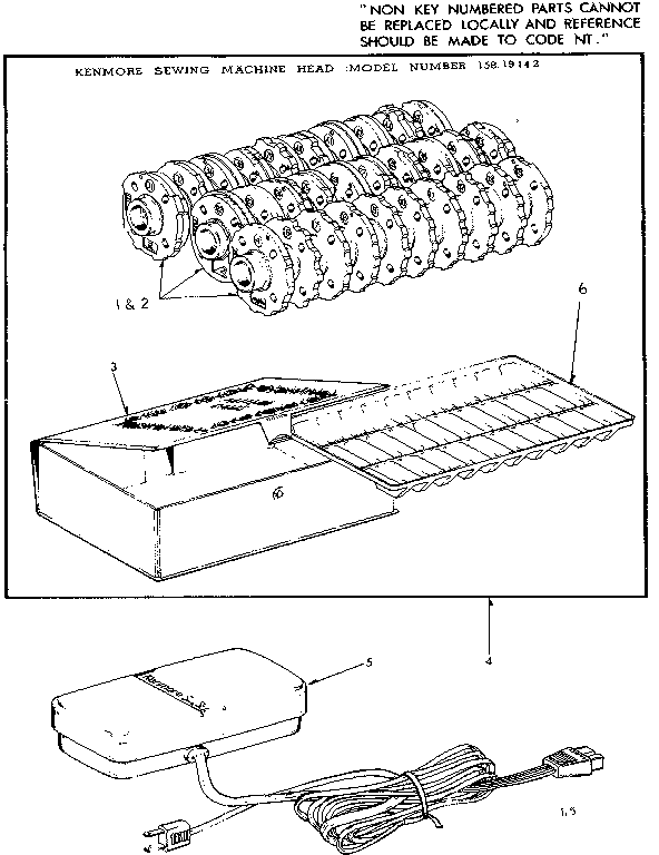 PATTERN DISC AND FOOT CONTROL