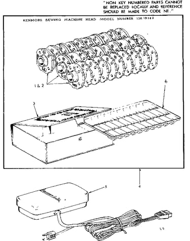 Pattern disc and foot control