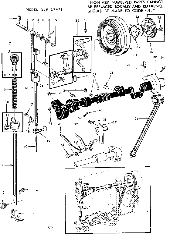 PRESSER BAR ASSEMBLY