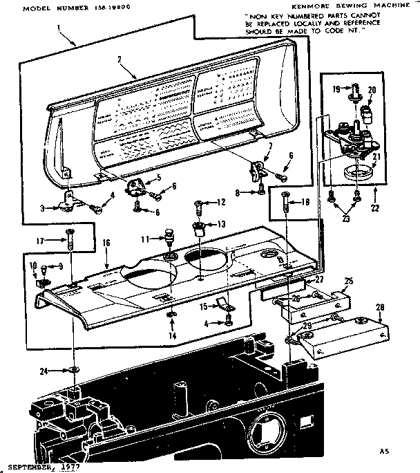 Bobbin winder and top cover
