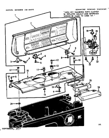 Bobbin winder and top cover