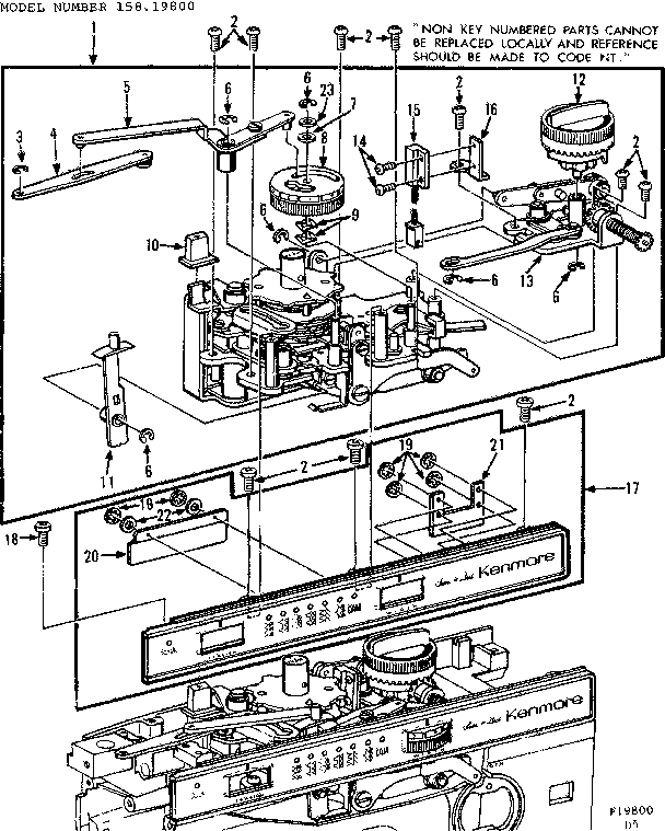 CAM HOLDER AND ZIGZAG ASSEMBLY