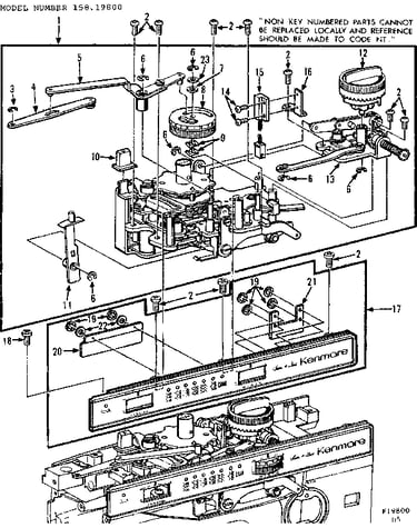 Cam holder and zigzag assembly