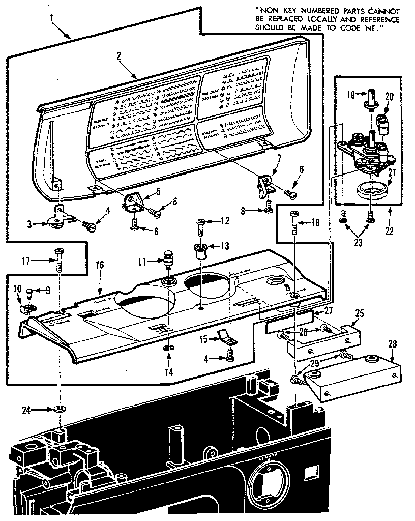 BOBBIN WINDER AND TOP COVER