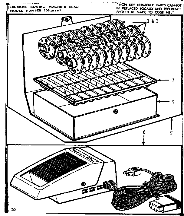 Pattern disc and foot control