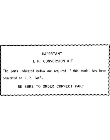 L.p. conversion kit