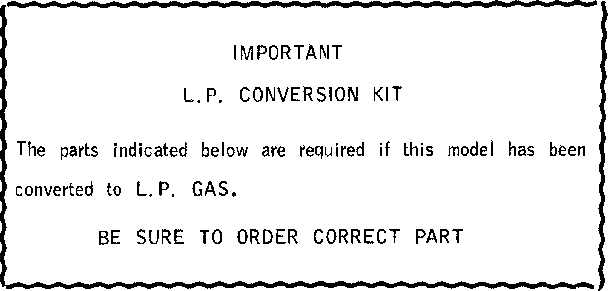 L.P. CONVERSION KIT