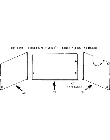 Optional porcelane liner