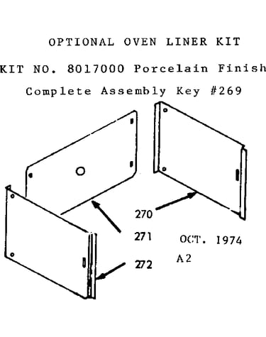 Optional oven liner