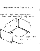 Optional oven liner