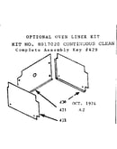 Optional oven liner