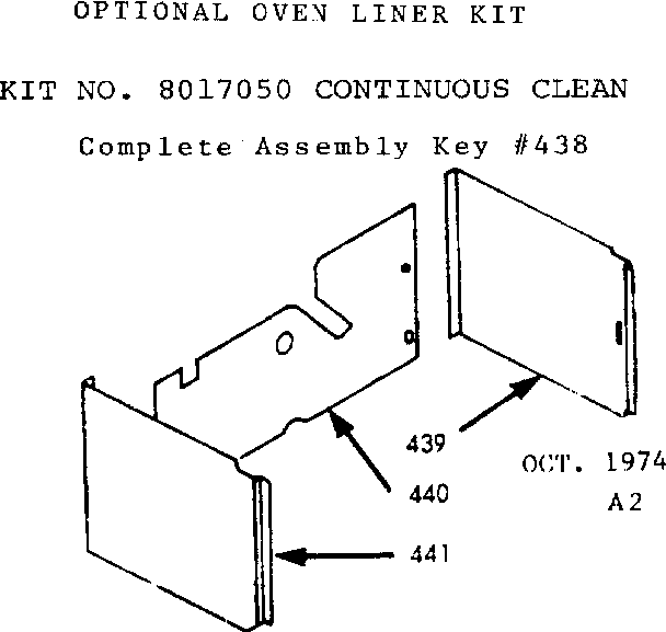 Optional oven liner