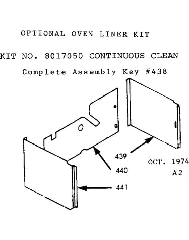Optional oven liner
