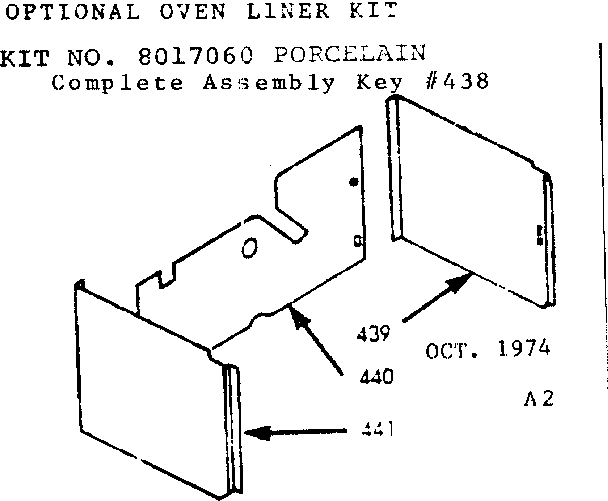 Optional oven liner