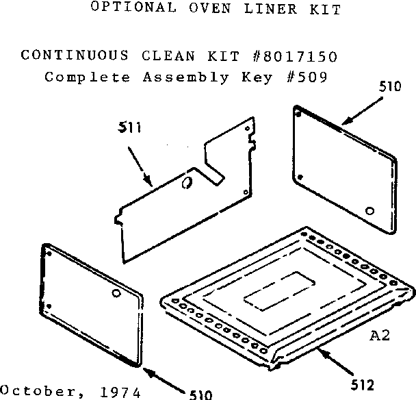 Optional oven liner