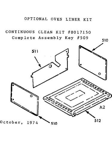 Optional oven liner