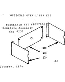 Optional oven liner