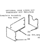 Optional oven liner