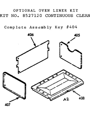 Optional oven liner