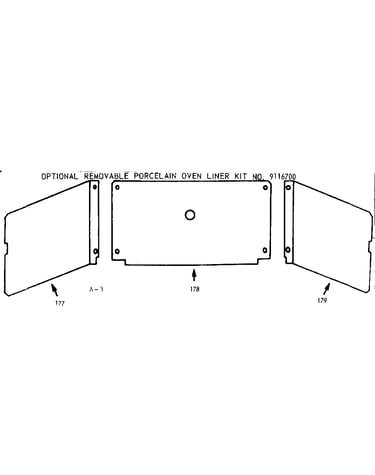 Optional oven liner