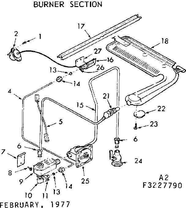 Burner section