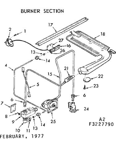 Burner section