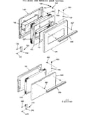 Visi-bake and broiler door section