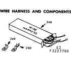 Kenmore 1033227790 wire harness and components diagram