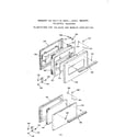 Kenmore 1033227890 visi bake and broiler door section diagram